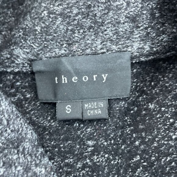 Theory Womens Grey Wool Blend Zip-Up Jacket S 5704 - Picture 3 of 8